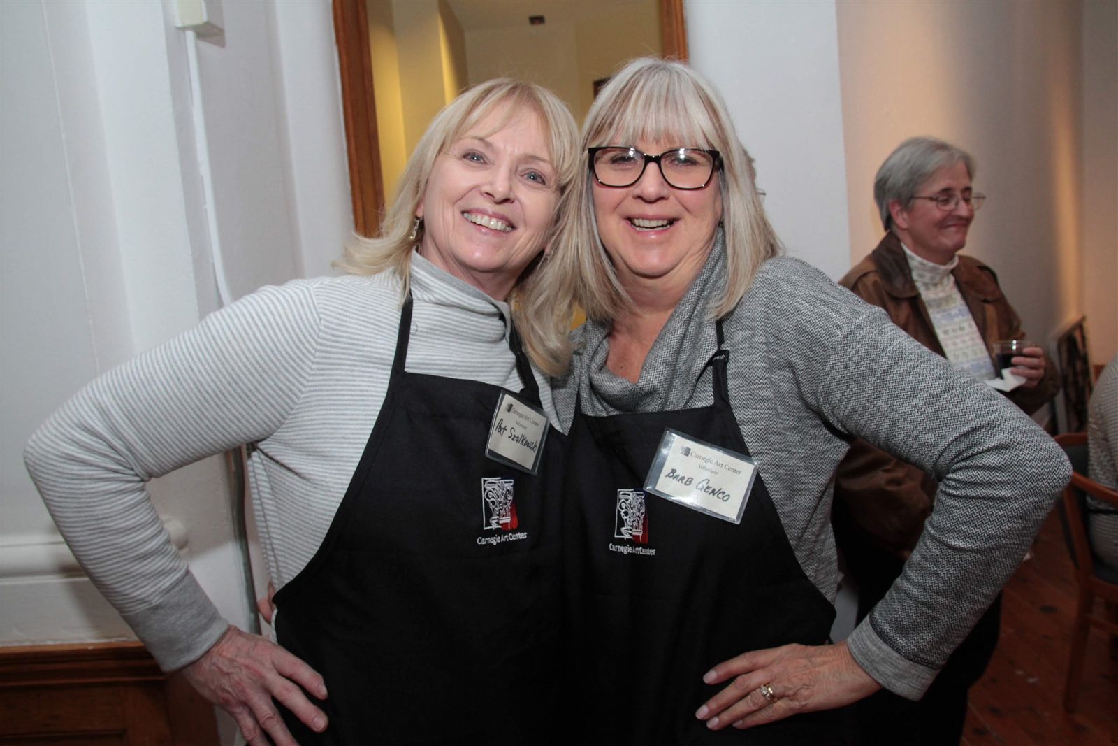 Smiles at Art Off the Wall in Carnegie Art Center